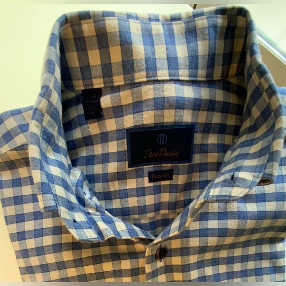 David Donahue Men’s Fusion Button down shirt. Size medium, neck 15.5 - Picture 4 of 4